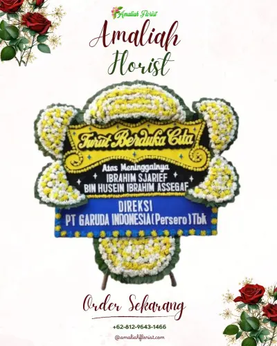 Papan Bunga Duka di Warkar
