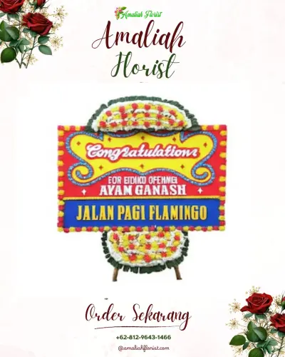 Bunga Papan Congratulation di Warkar